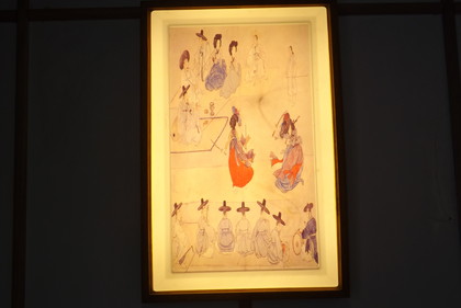 壁の韓国の伝統画
